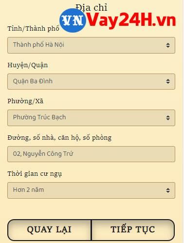 hướng dẫn đăng ký vay cashbery bước 4