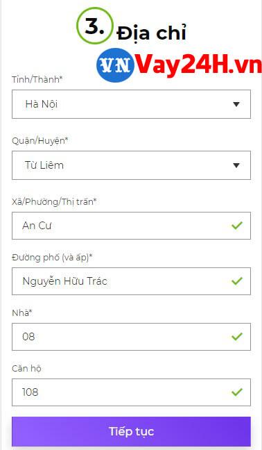 Các bước đăng ký vay tiền MoneyVeo 8