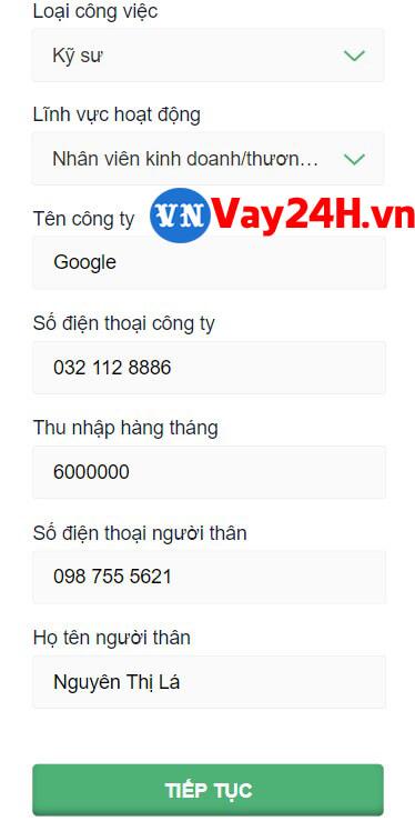 Hướng dẫn đăng ký vay tiền senmo 4