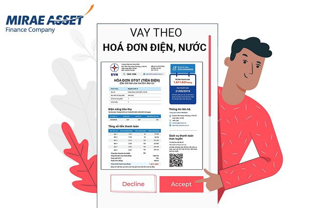 Mirae Asset là công ty tài chính chuyên cho vay tiền theo hóa đơn tiền điện uy tín