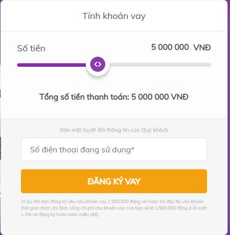 Tạo tài khoản vay tiền robocash
