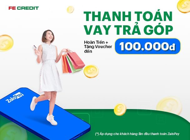 Hướng dẫn thanh toán khoản vay tiền mặt Fe credit