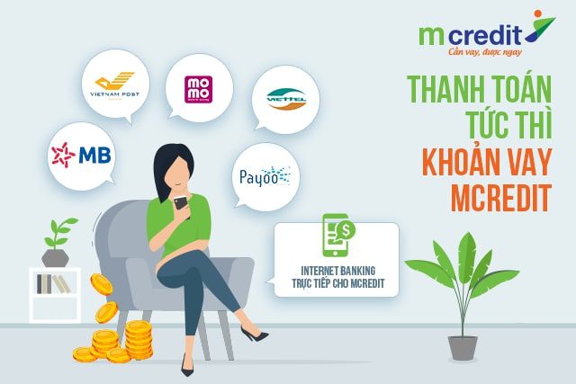 Hướng dẫn thanh toán khoản vay tiền mặt Mcredit