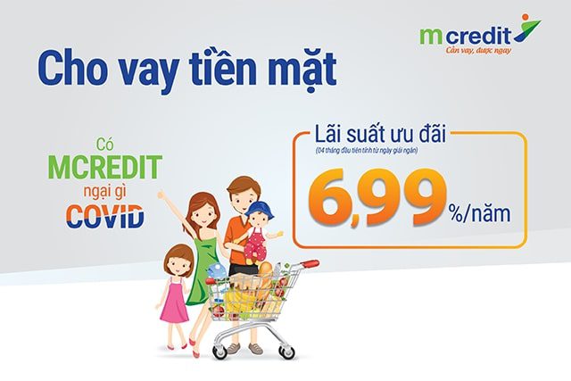 Vay tiền mặt trả góp tại Mcredit