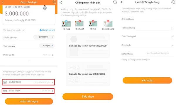 Đăng ký thông tin nhận tiền Uvay Evay