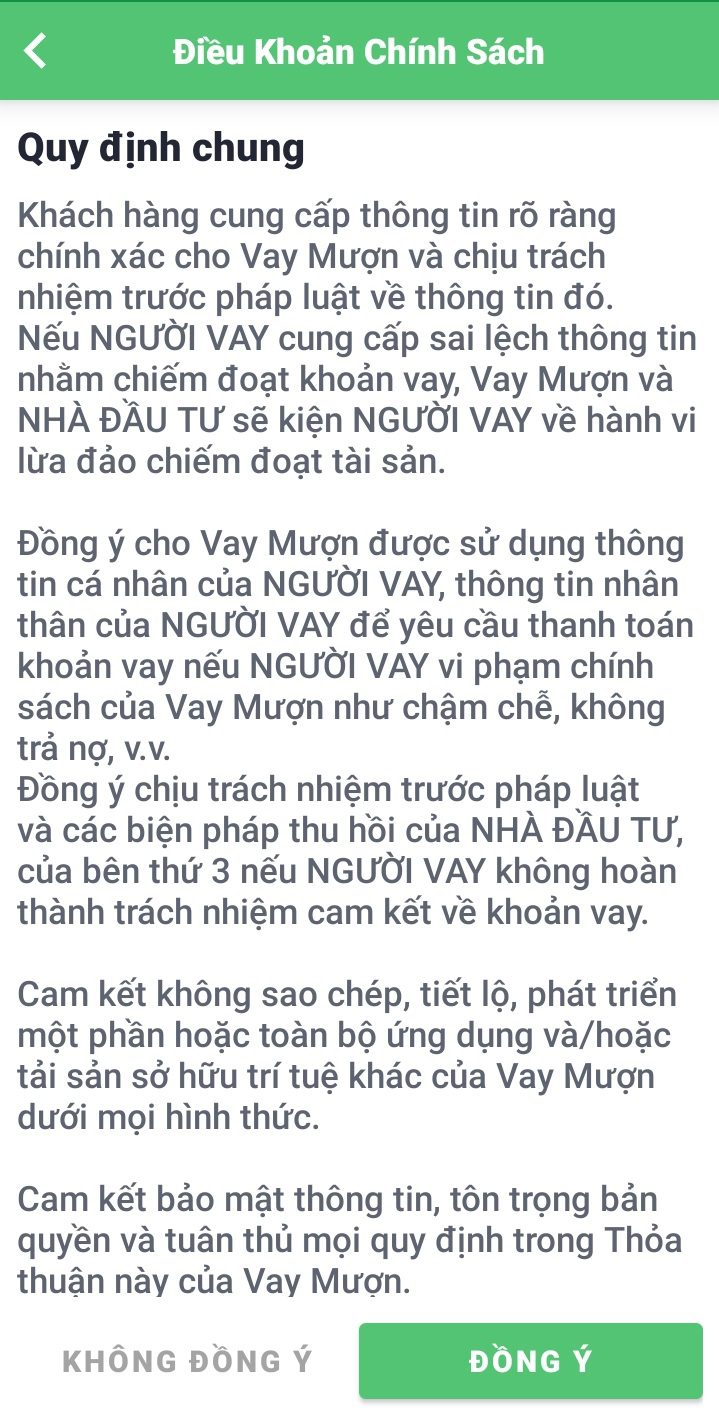 Chính sách và điều khoản