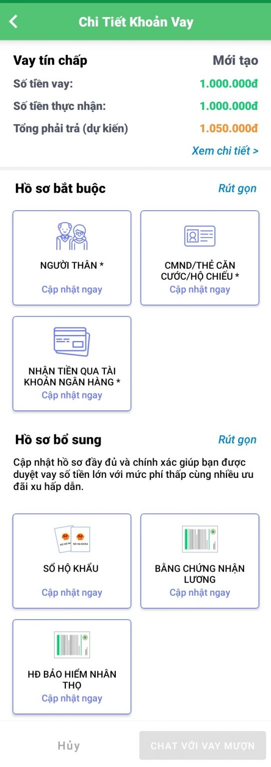 Cập nhật thông tin cá nhân