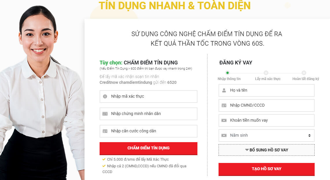 Quy tình vay tiền tại Credit Now