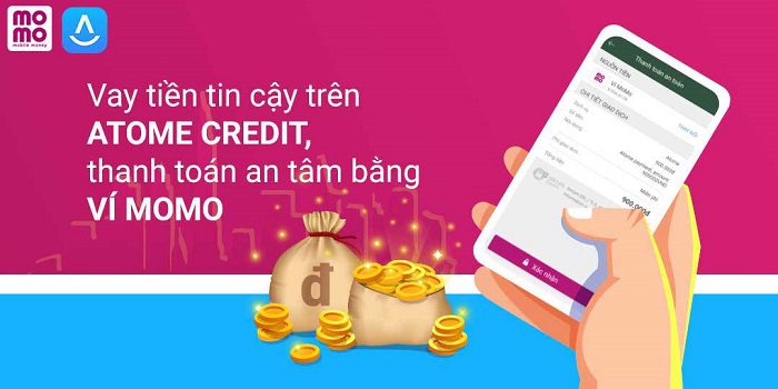 Thanh toán khoản vay Atome credit qua ví momo