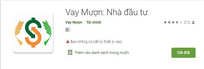 Ứng dụng nhà đầu tư của Vay Mượn