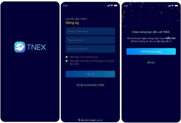 Cách đăng ký tài khoản Tnex