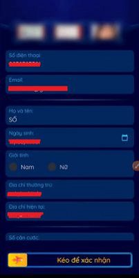 Kiểm tra lại thông tin đã đăng ký